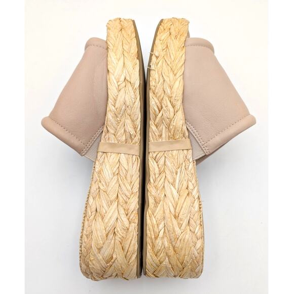 Dolce Vita Chavi Platform Slide Sandal Open Toe Women's Sand Leather Size US10 - Picture 5 of 12